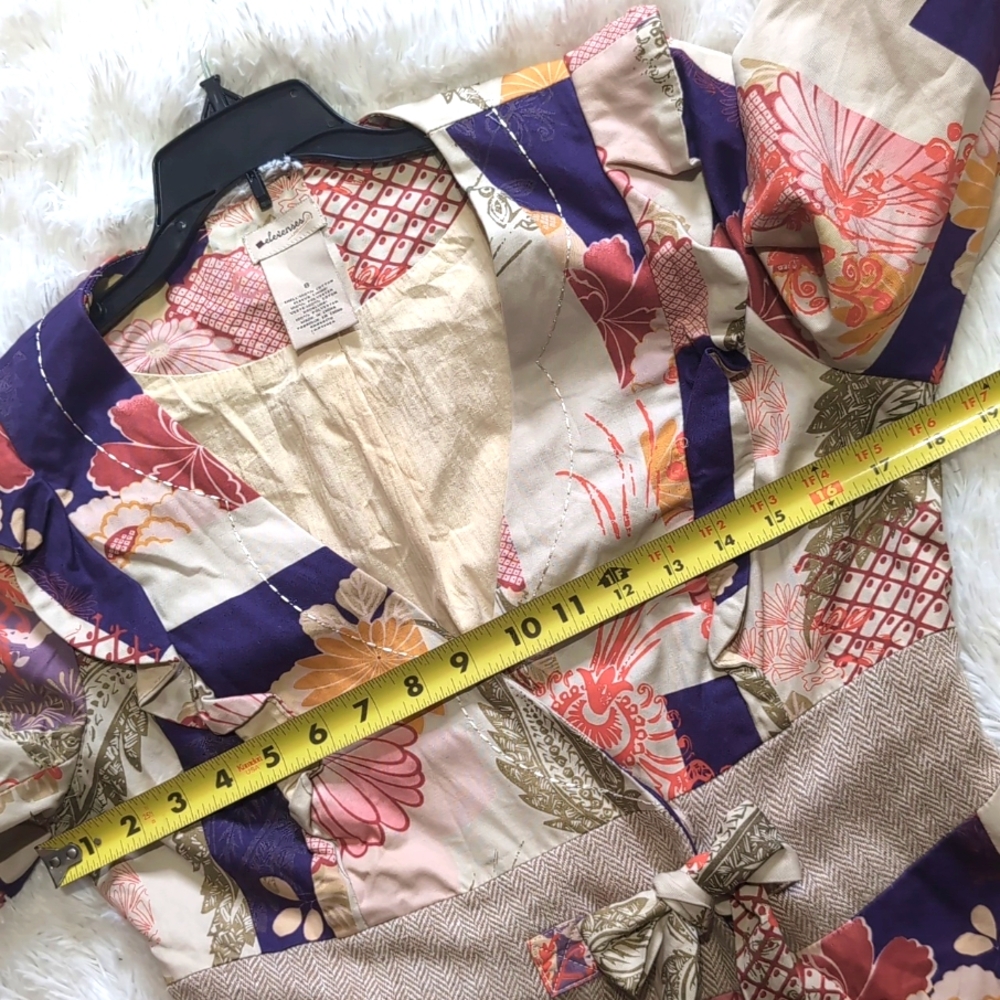 Anthropologie Elevenses Patchwork Iced Juniper Blazer Jacket Size 8 - Picture 14 of 16